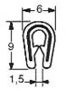 Os�ona kraw�dzi 1,5mm czarna (opak. 50m)