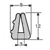 Uszczelka gumowa na kraw�d� 3mm szara (op. 25m)