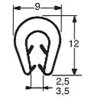 Osłona krawędzi Retis 2,5-3,5mm czarna (opak. 50m)