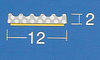 Uszczelka samoprzylepna GUE 12x2mm czarna (150m)