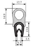 Uszczelka gumowa Retis zbrojona na krawędź 1-4 mm (50m)