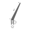 Uszczelka na krawędź zbrojona z EPDM ekstrudowanego 1-3.5mm