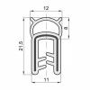 Uszczelka na krawędź silikonowa zbrojona 2-4mm(25m)