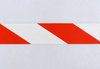 Taśma samoprzylepna ostrzegawcza biało-czerwona 100mm (rolka 33m)